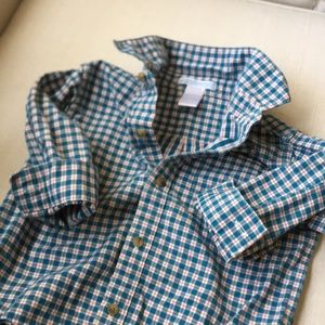 🔥JANIE AND JACK plaid 💯 cotton long sleeves